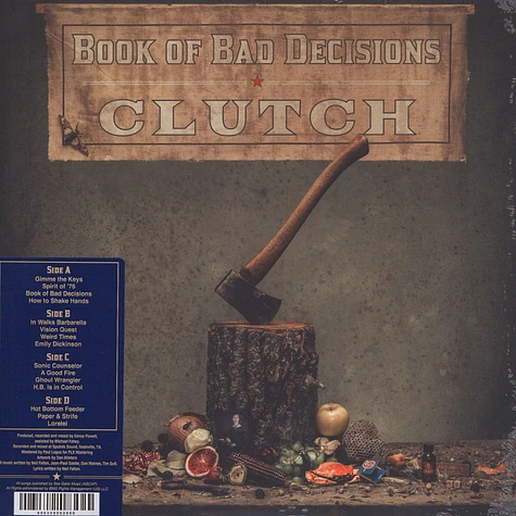 Clutch - Book Of Bad Decisions Black Vinyl Edition