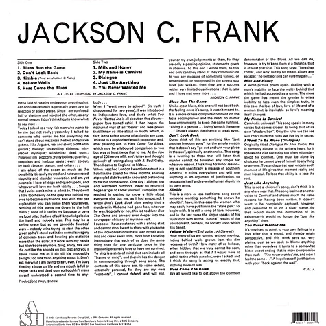 Jackson C. Frank - Jackson C. Frank