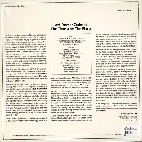 Art Farmer Quintet - The Time And The Place