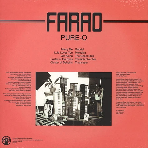 Farao - Pure-O Colored Vinyl Edition