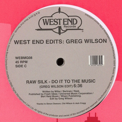 V.A. - West End Edits: Greg Wilson
