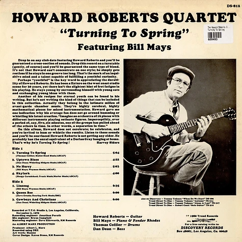 The Howard Roberts Quartet Featuring Bill Mays - Turning To Spring