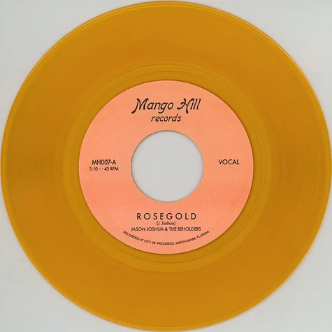 Jason Joshua & The Beholders - Rose Gold Mango Gold Colored Vinyl