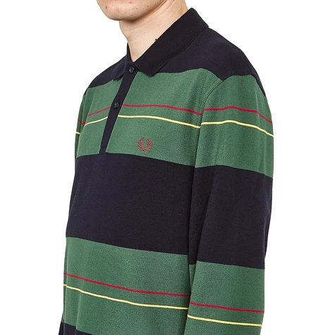 Fred Perry - Panelled Stripe Pique Shirt