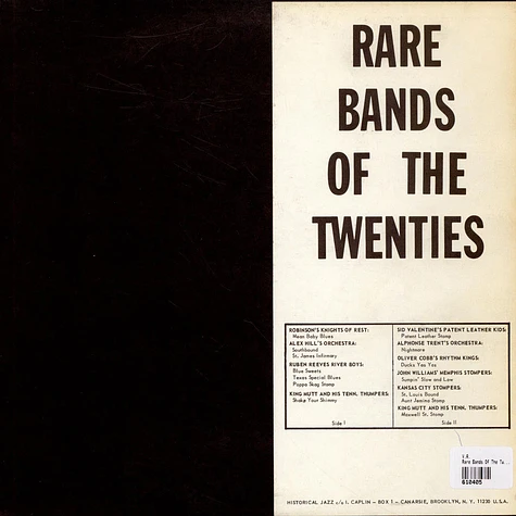 V.A. - Rare Bands Of The Twenties