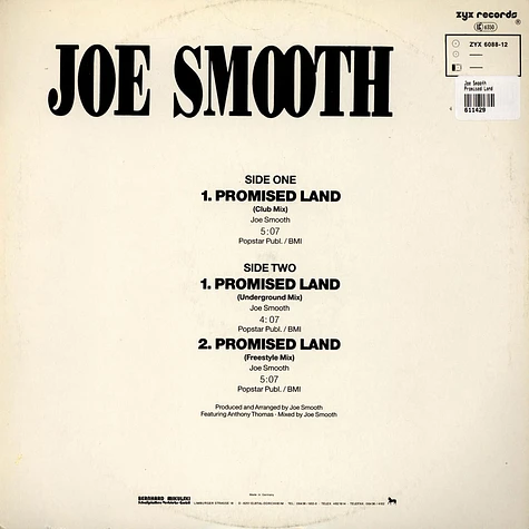 Joe Smooth - Promised Land