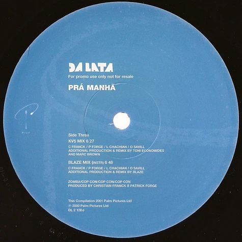 Da Lata - Prá Manhã (Remixes)