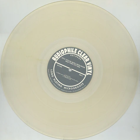 Cecil Taylor / Buell Neidlinger - New York City R&B Clear Vinyl Edition