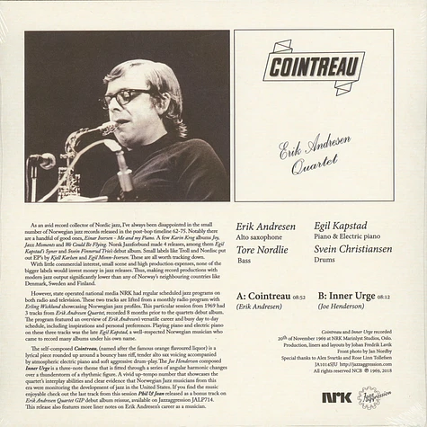Erik Andresen Quartet - Cointreau