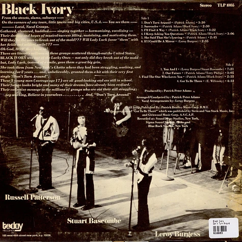 Black Ivory - Don't Turn Around