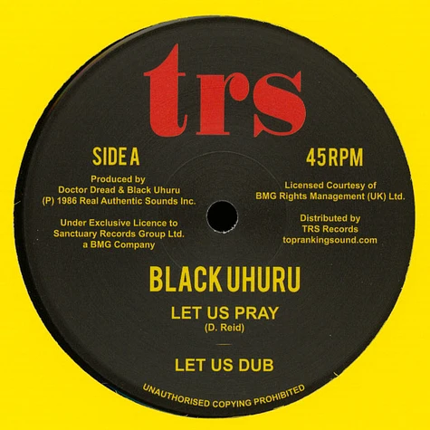 Black Uhuru - Let Us Pray / Dread In The Mountain