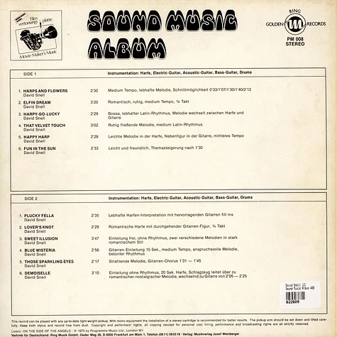 David Snell - Sound Music Album 408