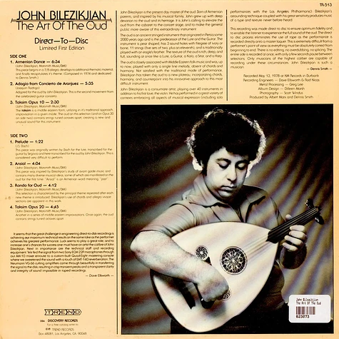 John Bilezikjian - The Art Of The Oud