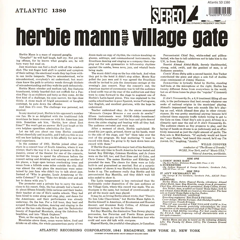 Herbie Mann - At The Village Gate