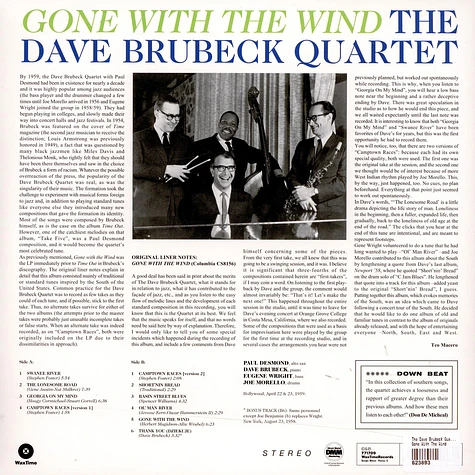 The Dave Brubeck Quartet - Gone With The Wind