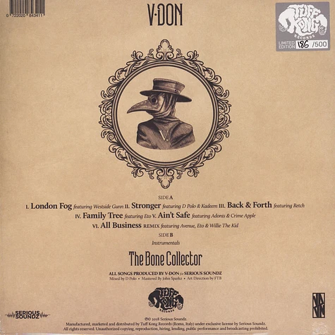 V Don - The Bone Collector Bone Colored Vinyl Edition