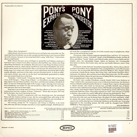 Pony Poindexter - Pony's Express