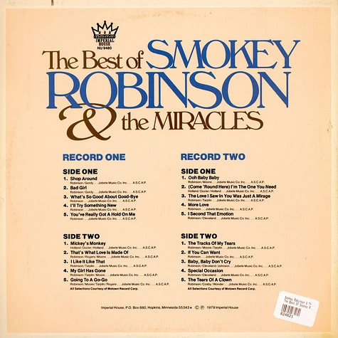 The Miracles - The Best Of Smokey Robinson & The Miracles