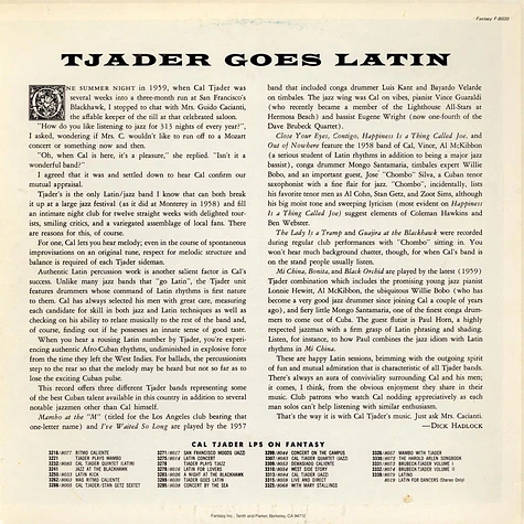 Cal Tjader Quintet - Tjader Goes Latin
