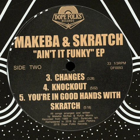 Makeba & Skratch - Ain't It Funky EP
