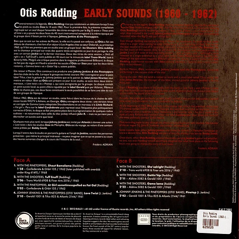 Otis Redding - Early Sounds (1960-1962)