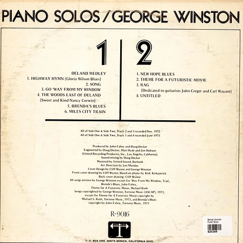 George Winston - Piano Solos