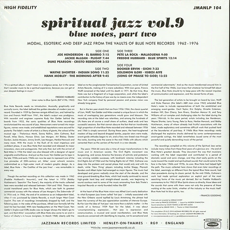 Spiritual Jazz - Volume 9: Blue Notes, Part 2