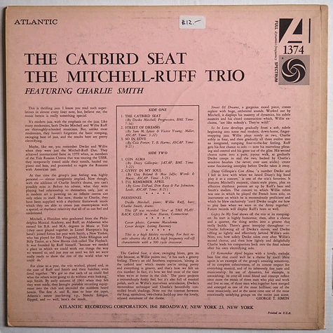 The Mitchell-Ruff Trio - The Catbird Seat