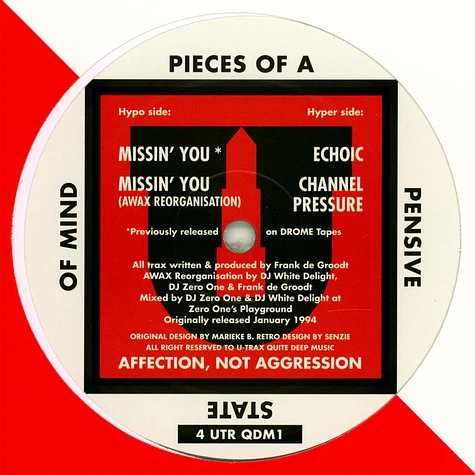 Pieces Of A Pensive State Of Mind - Missin You EP Silver Vinyl Edition