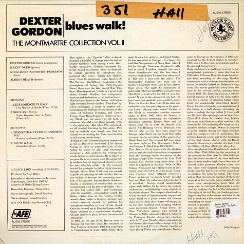 Dexter Gordon - Blues Walk! The Montmartre Collection Vol. II