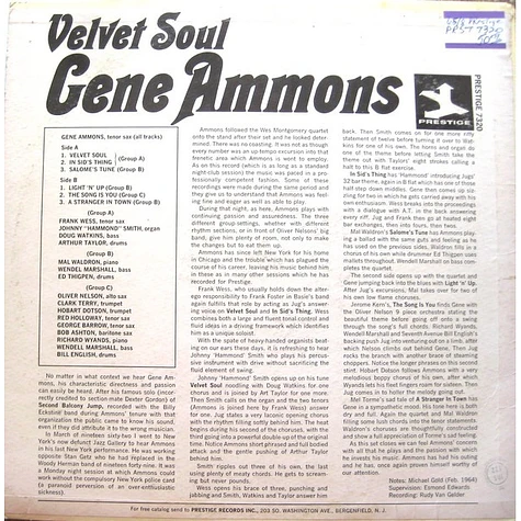 Gene Ammons - Velvet Soul