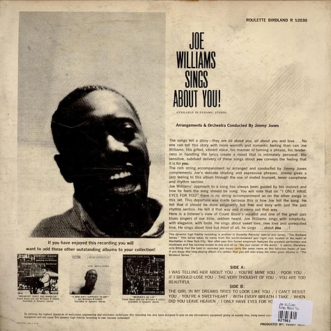 Joe Williams - Sings About You