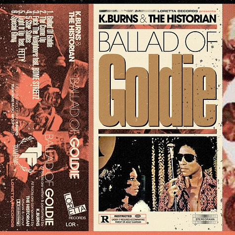 K. Burns & The Historian - Ballad Of Goldie Transparent Gold Foiled OBI Strip Edition