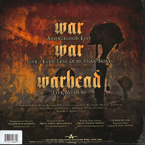 Venom Inc. - War / Warhead Red Vinyl Edition