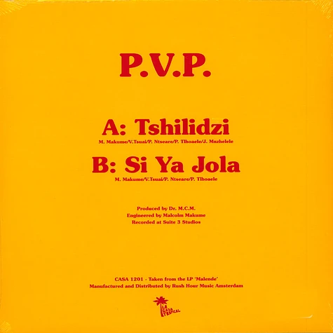 P.V.P. - Tshilidzi / Siya Jola