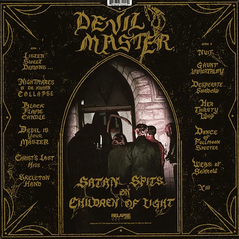 Devil Master - Satan Spits On Children Of Light Black Vinyl Edition