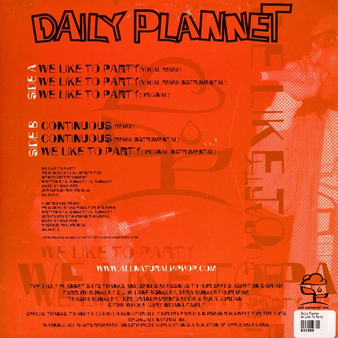 Daily Plannet - We Like To Party