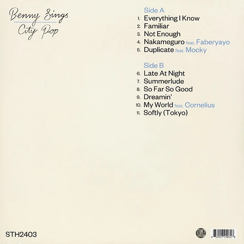 Benny Sings - City Pop