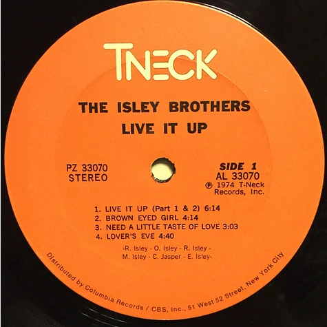 The Isley Brothers - Live It Up