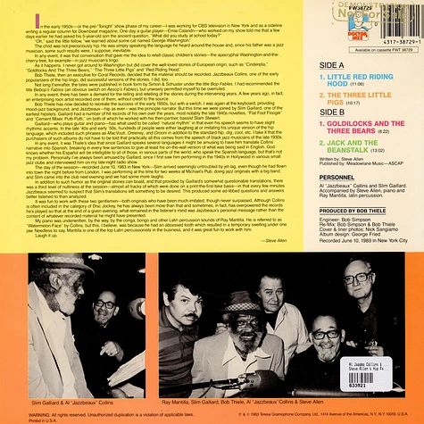 Al Jazzbo Collins & Slim Gaillard - Steve Allen's Hip Fables