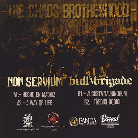 Non Servium / Bull Brigade - The Chaos Brotherhood