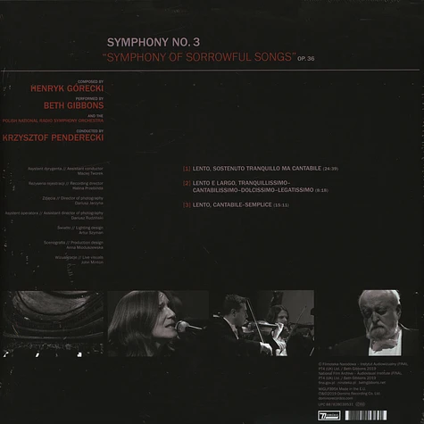 Beth Gibbons & The Polish Radio Orchestra - Henryk Górecki: Symphony No. 3 Limited Edition