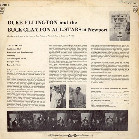 Duke Ellington / Buck Clayton With His All-Stars - At Newport