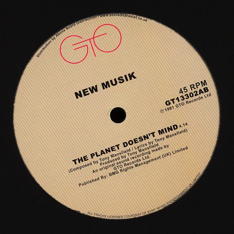 New Musik - The Planet Doesn't Mind / 24 Hours From Culture - Part II