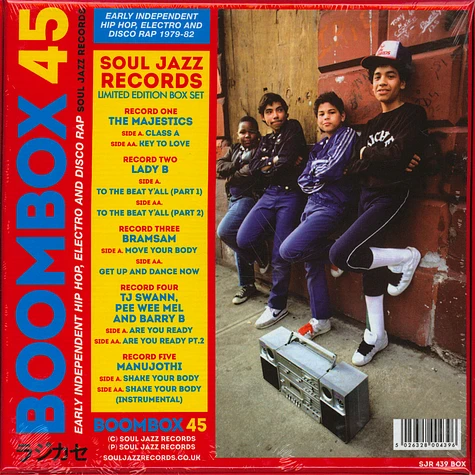 V.A. - Boombox 45 Box Set - Early Independent Hip Hop, Electro & Disco Rap 1979-83 Record Store Day 2019 Edition