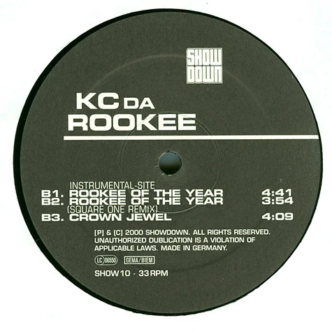 KC Da Rookee - Rookee Of The Year