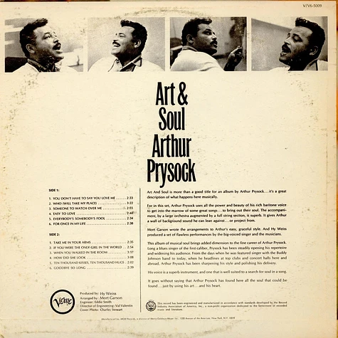 Arthur Prysock - Art & Soul