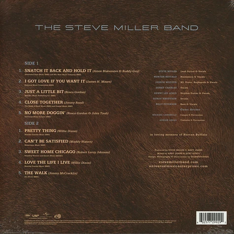Steve Miller Band - Let Your Hair Down Limited Edition
