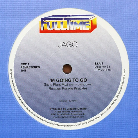 Jago - I'm Going To Go Black Vinyl Edition