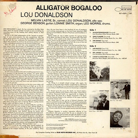 Lou Donaldson - Alligator Bogaloo